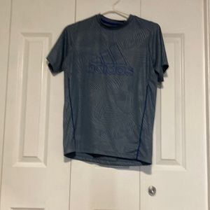 Adidas greyish blue shirt